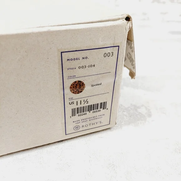 New Rothy's Spotted The Loafer Leopard Print Slip On Round Toe Loafers T433 - Picture 9 of 10